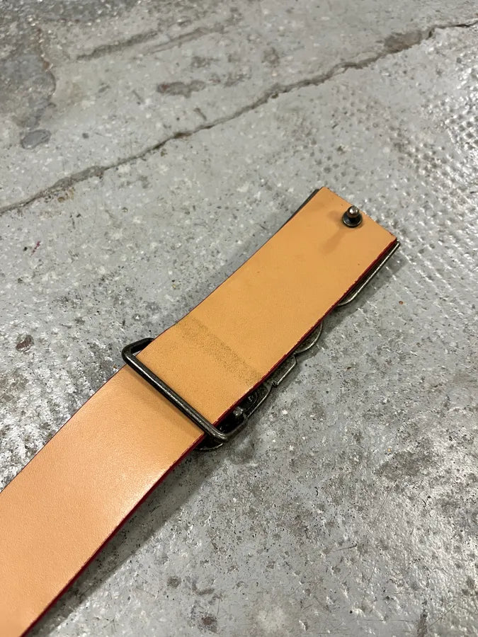 AW2007 Dolce & Gabbana Red Leather Belt meIYeJC 8