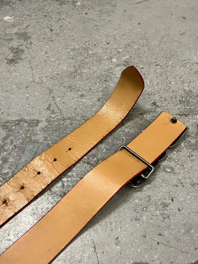 AW2007 Dolce & Gabbana Red Leather Belt RWZMADY 4