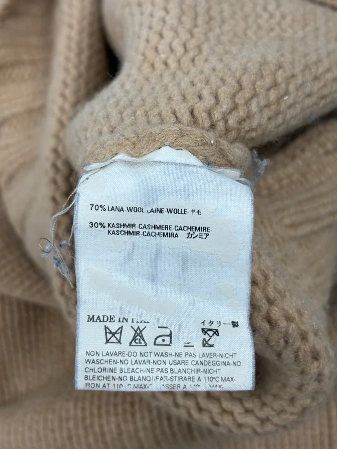 AW2007 Dsquared2 Beige Wool Zip-up Sweater oSfTkiB 9