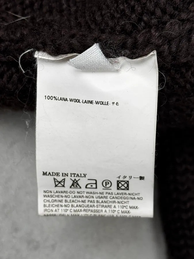 AW2007 Dsquared2 Brown Wool Buttoned Cardigan Sweater AGGhcvU 11
