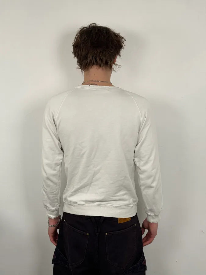 AW2007 Dsquared2 Dobberman Dog White Crewneck Sweater aXAHXvO 3