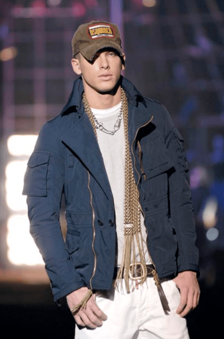 AW2007 Dsquared2 Navy Asymmetrical Cargo Zip Jacket lUwDZum 0