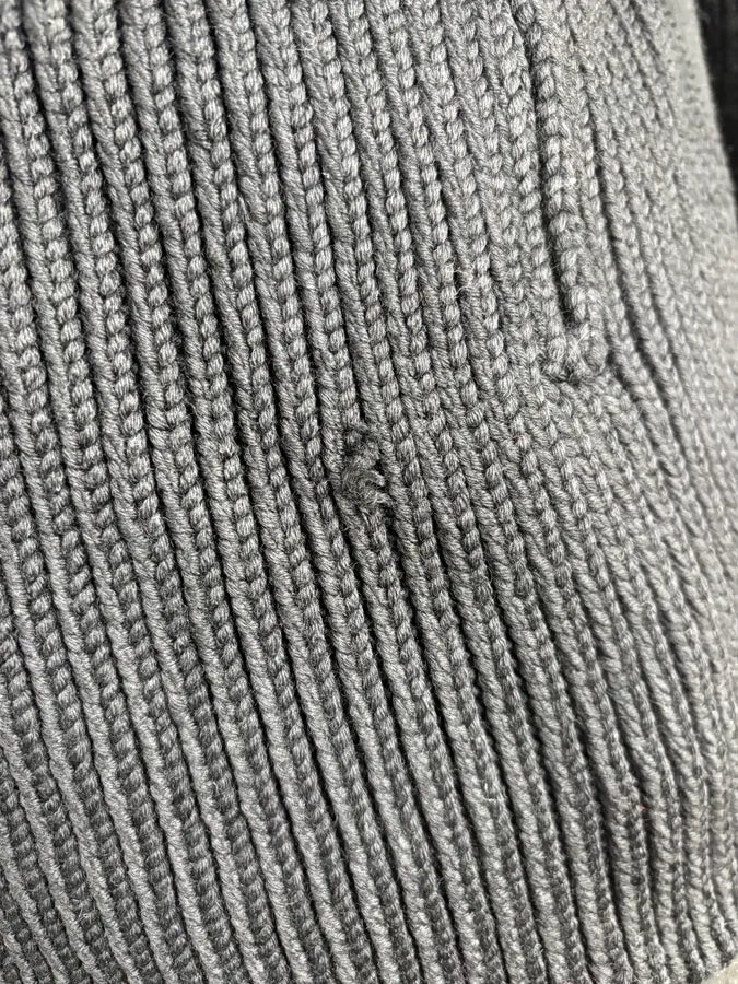 AW2007 Emporio Armani Black Premium Wool Biker Zip-up Sweater EODIAgJ 8