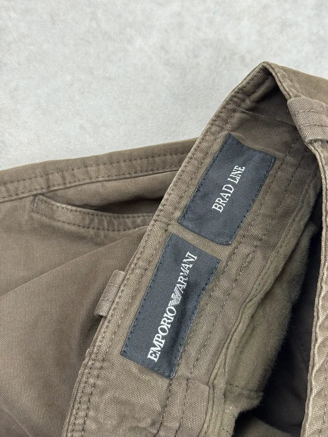 AW2007 Emporio Armani Brown Cargo Pants SSsHrnc 9