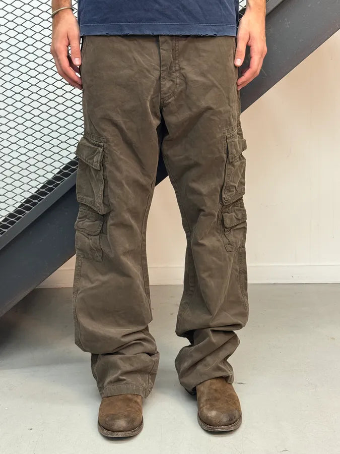 AW2007 Emporio Armani Brown Cargo Pants SSsHrnc 0