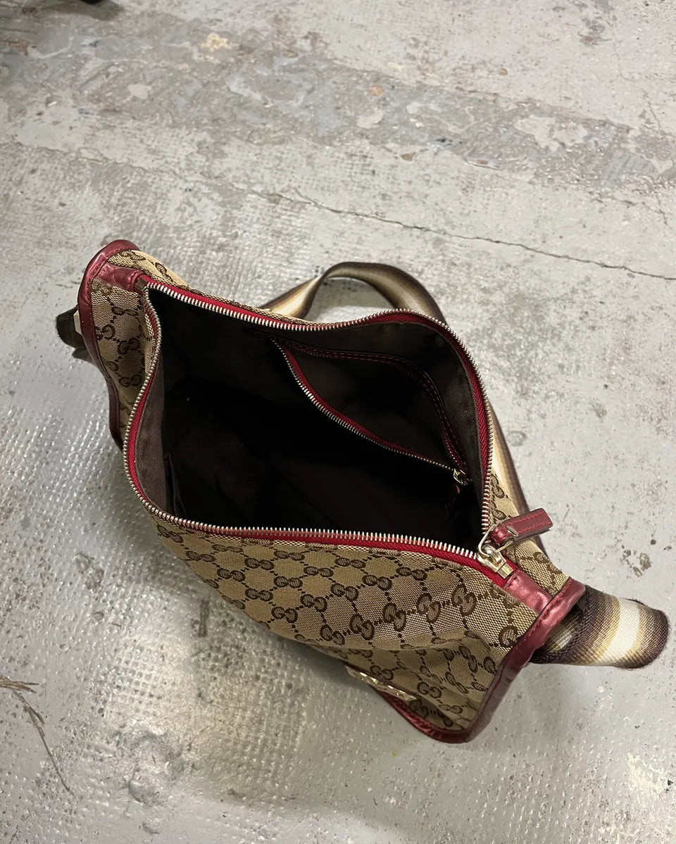 AW2007 Gucci Beige GG Monogram Heart Shoulder Bag by Frida Giannini zMiIdNK 8