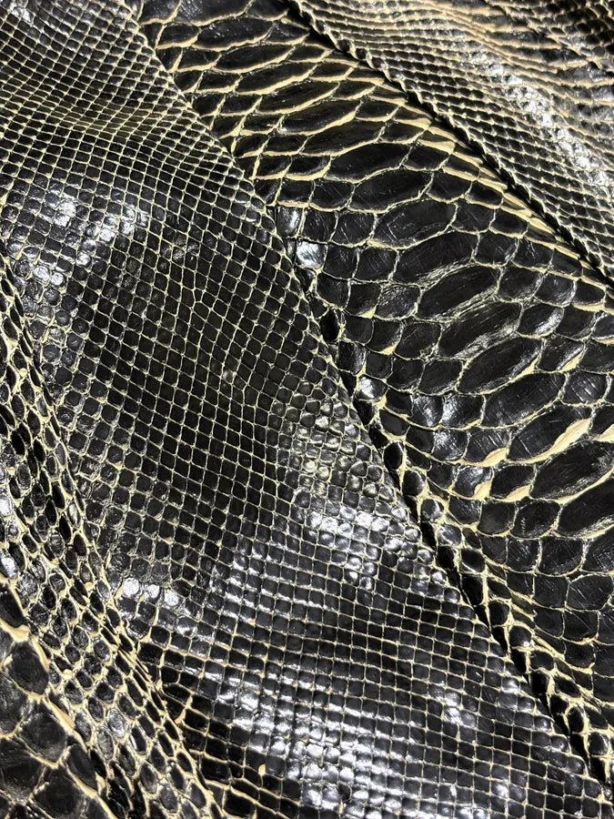 SS2008 Gucci Black & Grey Python Hysteria Babouska Shopper Handle Bag hjImHKL 11