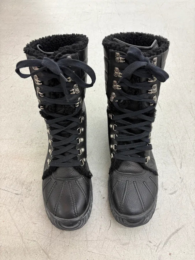 AW2007 Gucci Black Leather Fur-Lined Boots by Frida Giannini hoAHjnR 2