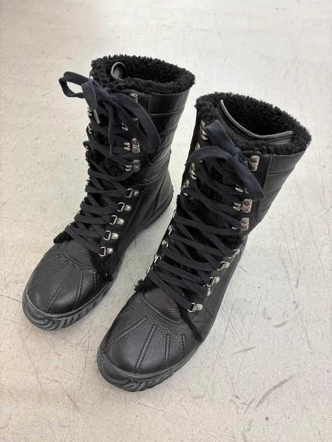 AW2007 Gucci Black Leather Fur-Lined Boots by Frida Giannini hoAHjnR 3