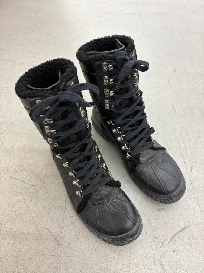 AW2007 Gucci Black Leather Fur-Lined Boots by Frida Giannini hoAHjnR 4