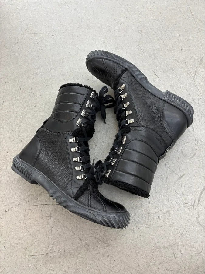AW2007 Gucci Black Leather Fur-Lined Boots by Frida Giannini hoAHjnR 6