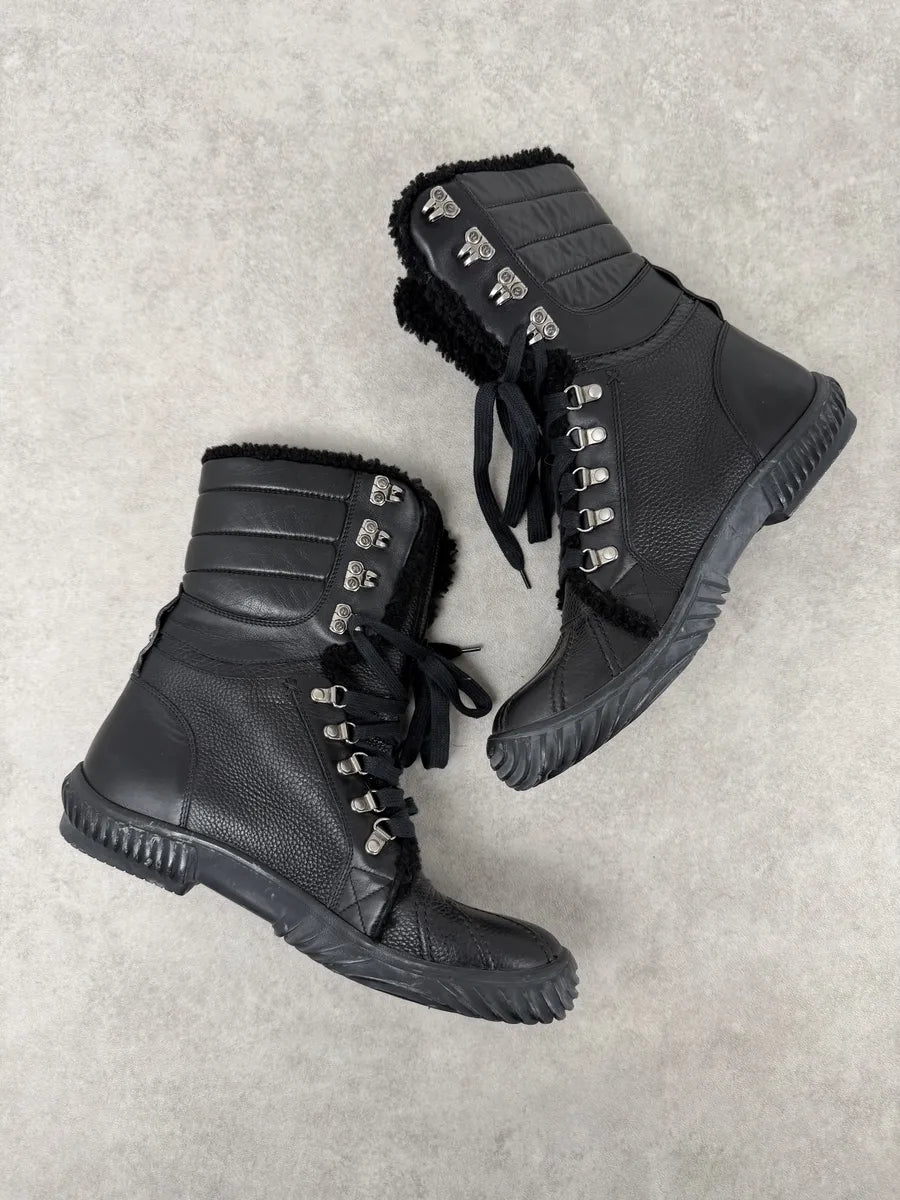 AW2007 Gucci Black Leather Fur-Lined Boots by Frida Giannini hUcXBlw 2