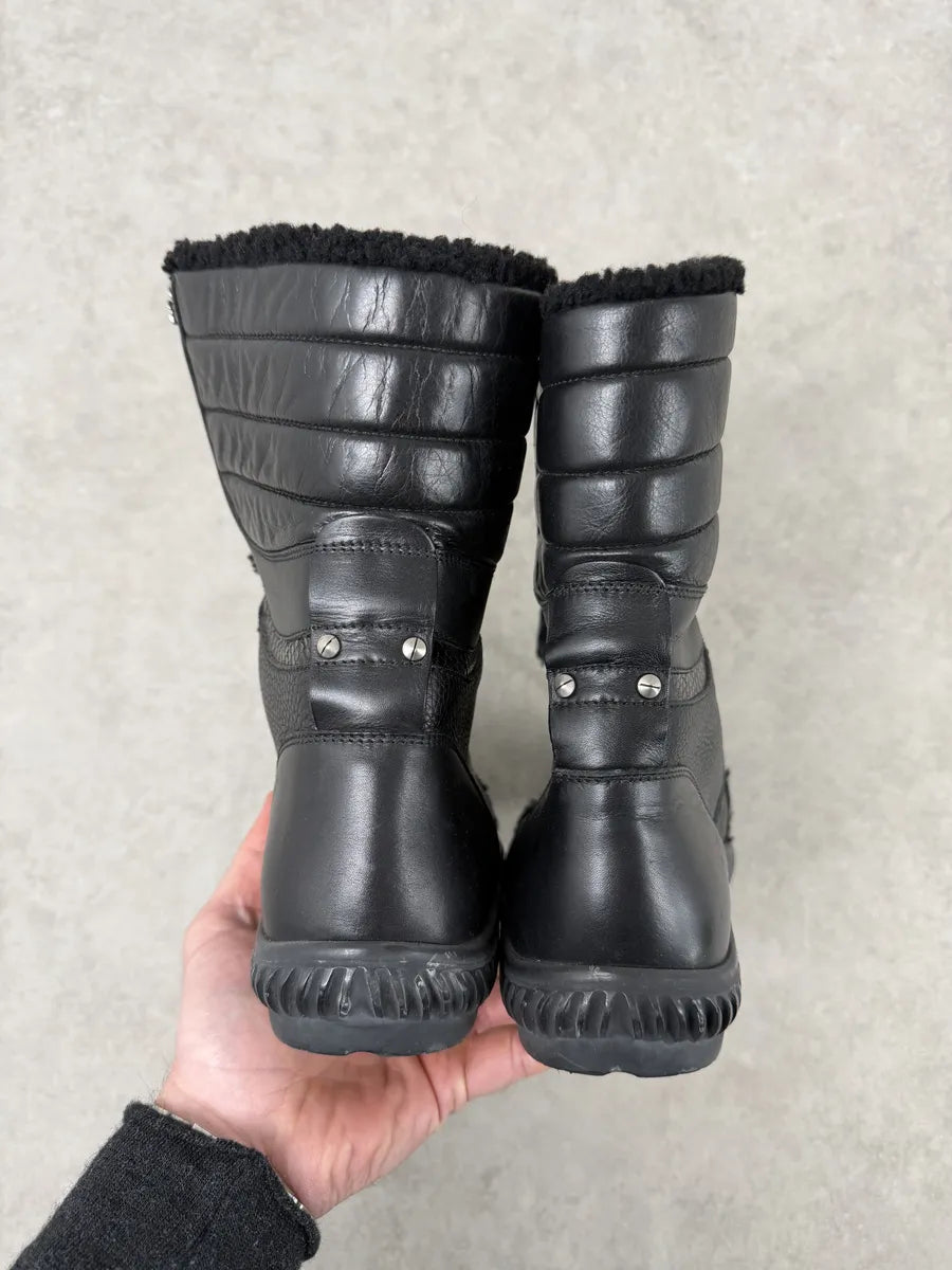 AW2007 Gucci Black Leather Fur-Lined Boots by Frida Giannini hUcXBlw 3