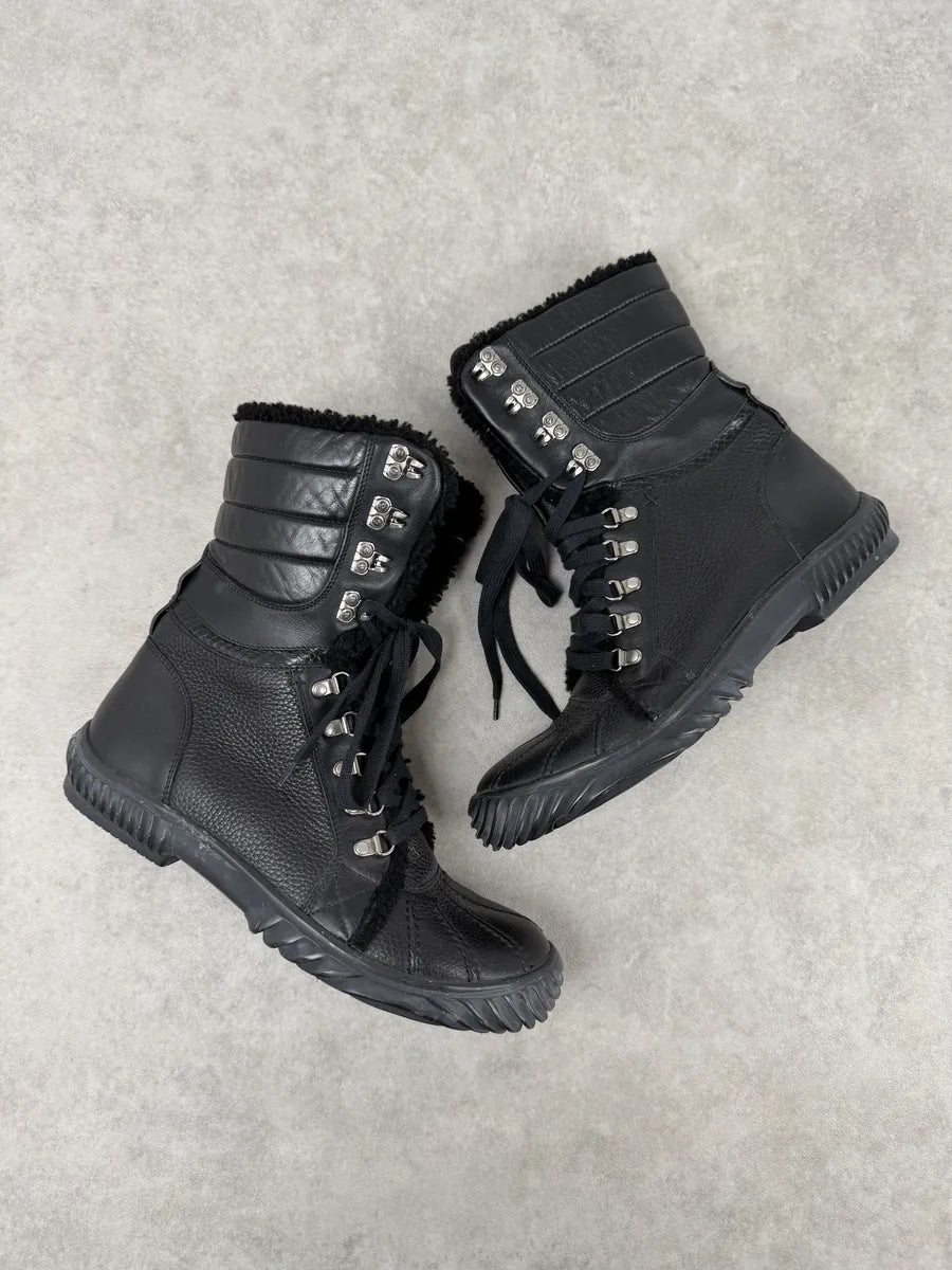 AW2007 Gucci Black Leather Fur-Lined Boots by Frida Giannini hUcXBlw 5
