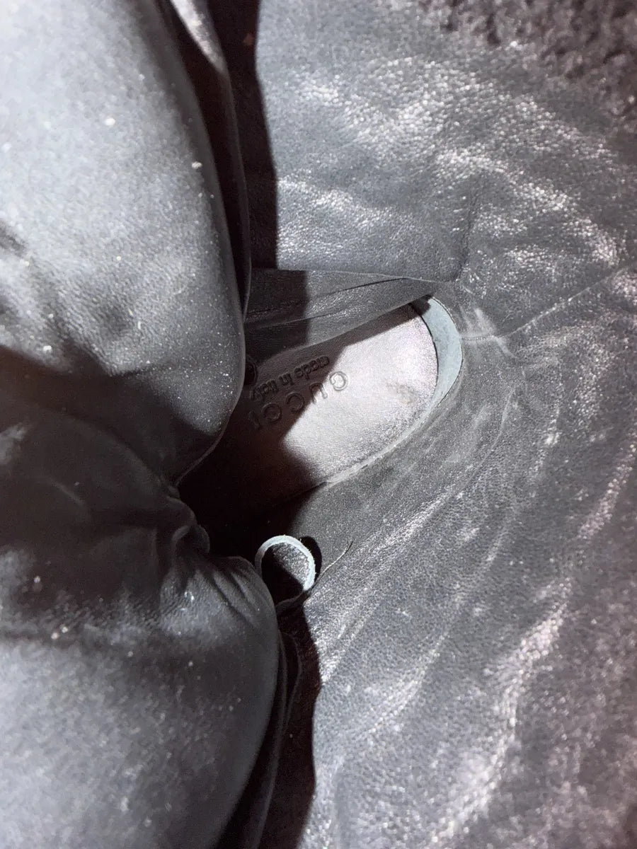 AW2007 Gucci Black Leather Fur-Lined Boots by Frida Giannini hUcXBlw 9