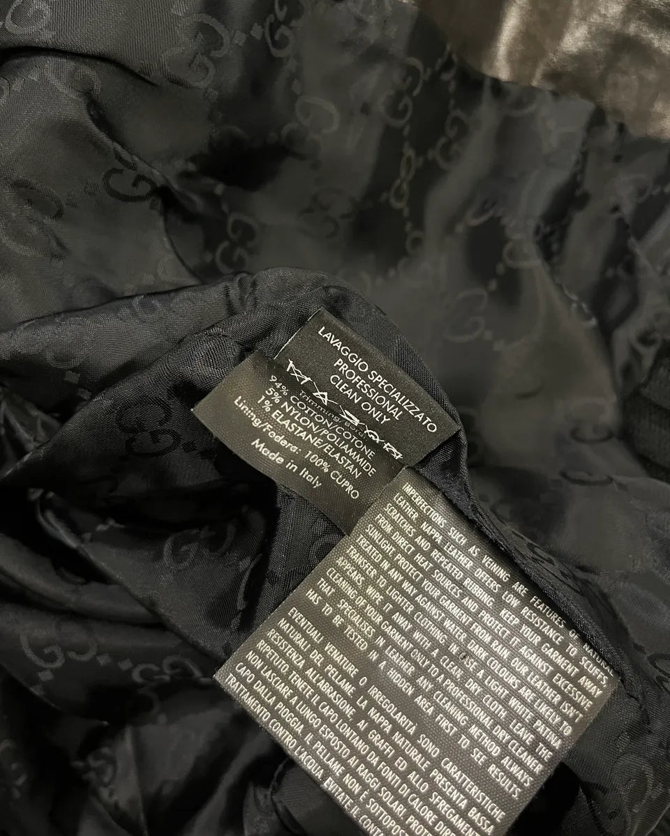 AW2007 Gucci Black Leather Madonna Jacket by Frida Giannini xsjfAkY 10