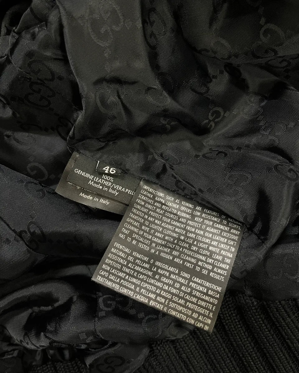 AW2007 Gucci Black Leather Madonna Jacket by Frida Giannini xsjfAkY 11