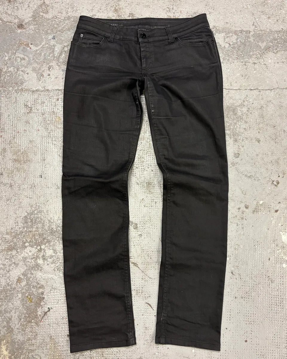 AW2007 Gucci Black Slim Jeans fyGBDnB 0