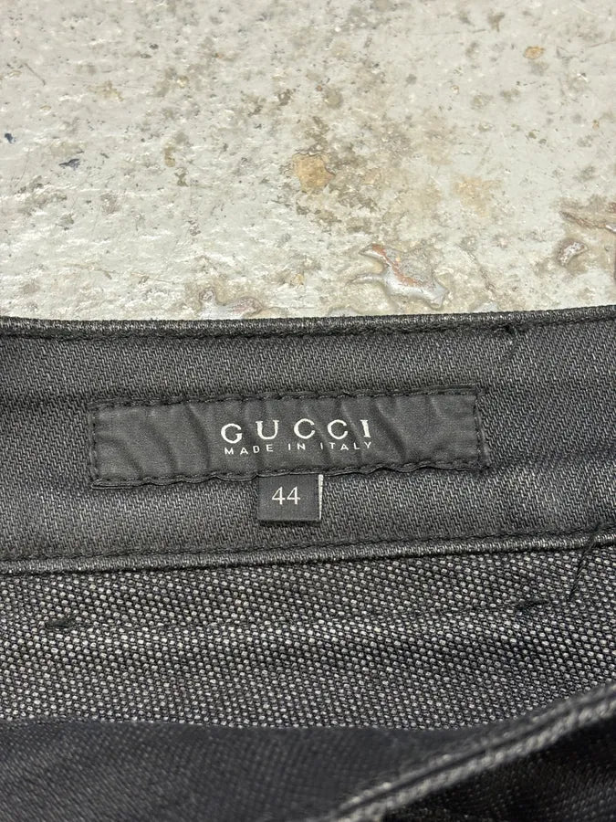 AW2007 Gucci Black Slim Jeans fyGBDnB 8