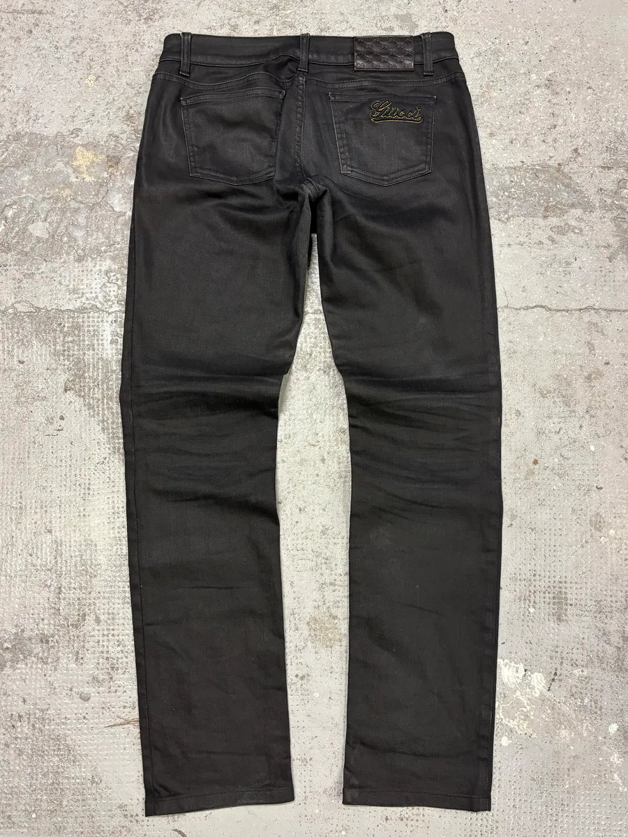 AW2007 Gucci Black Slim Jeans fyGBDnB 6