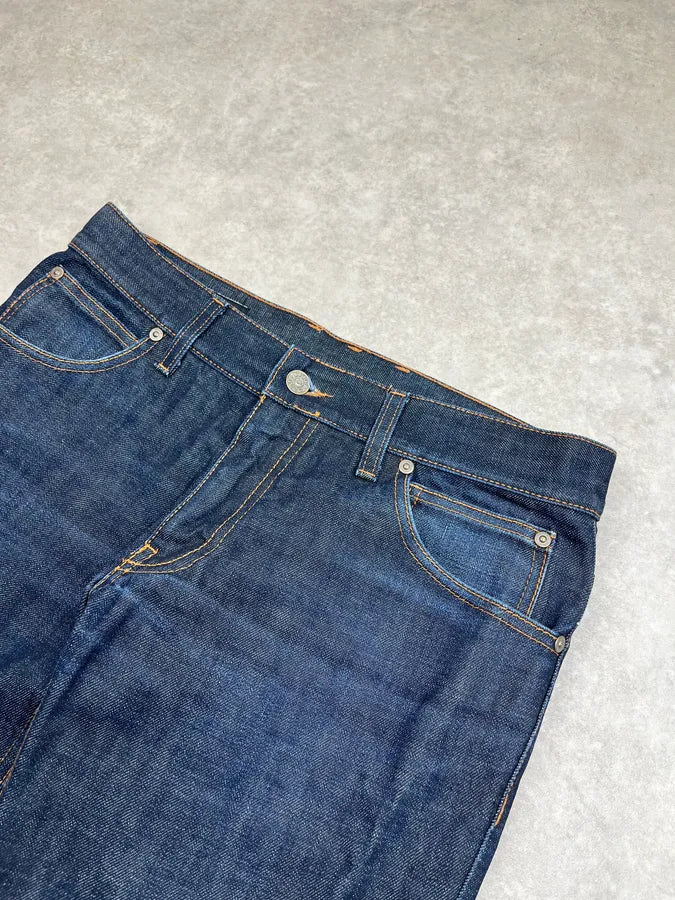 AW2007 Gucci Caligraphy Navy Slim Denim Jeans by Frida Giannini XbeljFR 4