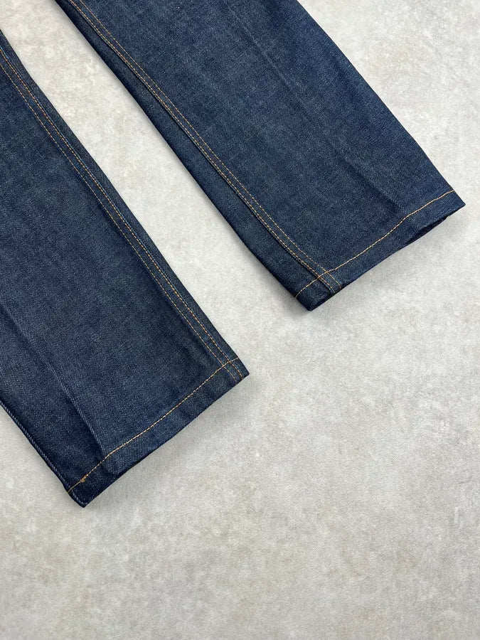 AW2007 Gucci Caligraphy Navy Slim Denim Jeans by Frida Giannini XbeljFR 5