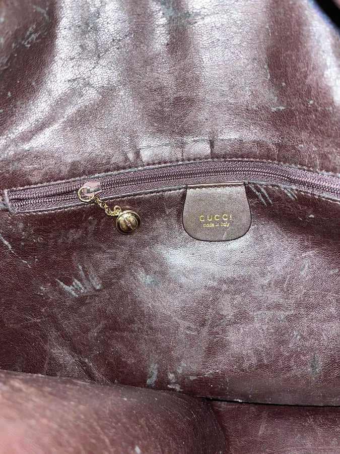 AW2007 Gucci Dark Leather Bamboo Bag (OS) gXUWbnu 6