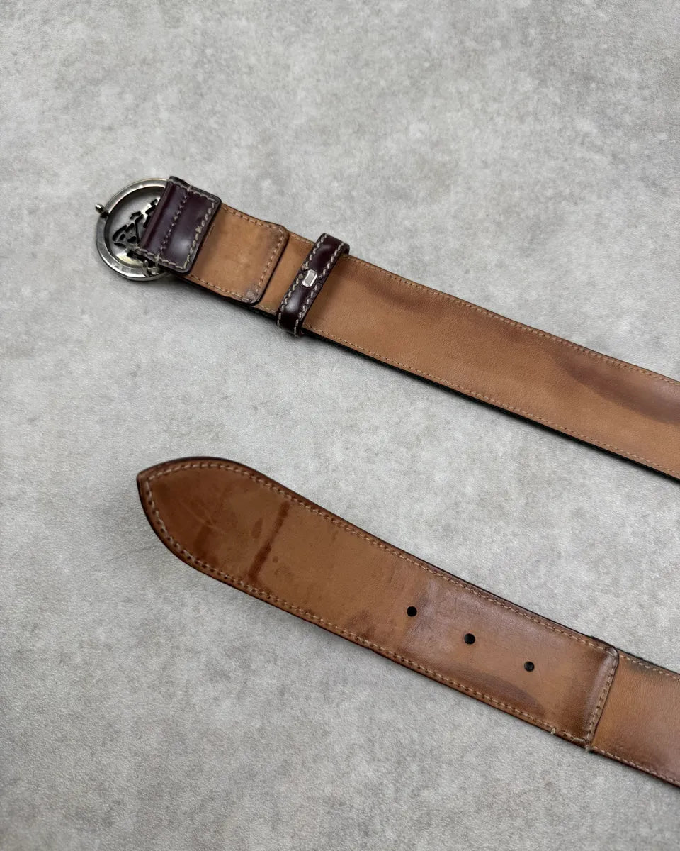 AW2007 Gucci Red & Green Logo Buckle Belt by Frida Giannini mtXjdbc 5