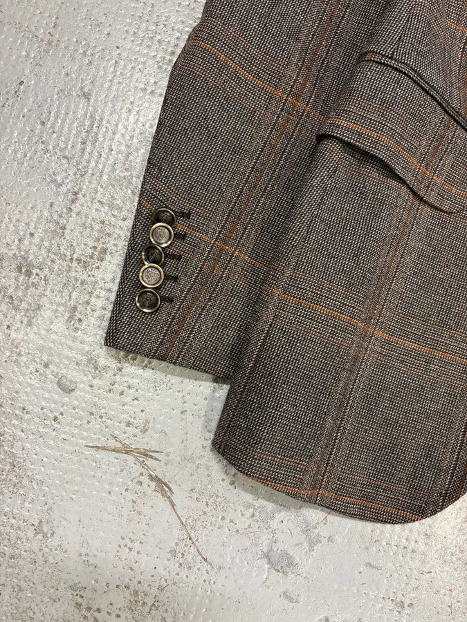 AW2007 Gucci Wolf Fur Collar Grey Tweed Blazer Jacket iuGIERT 8