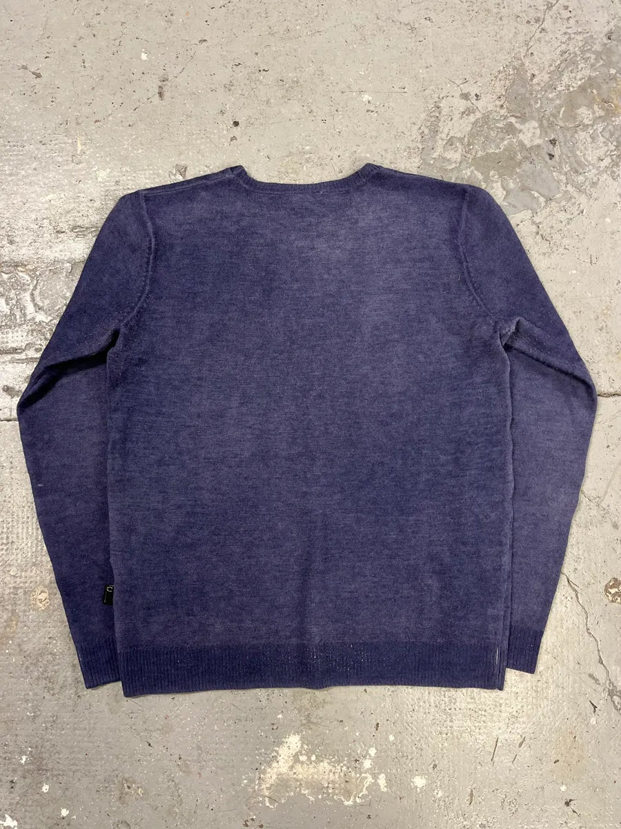 AW2007 Just Cavalli Blue Floral Mosaic Sweater vrisngb 6