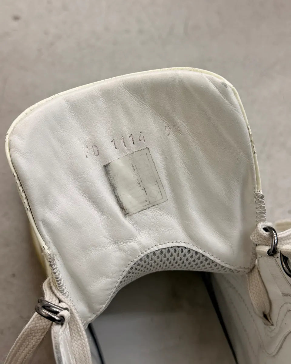 AW2007 Louis Vuitton White Leather High Sneakers rBikFTP 10
