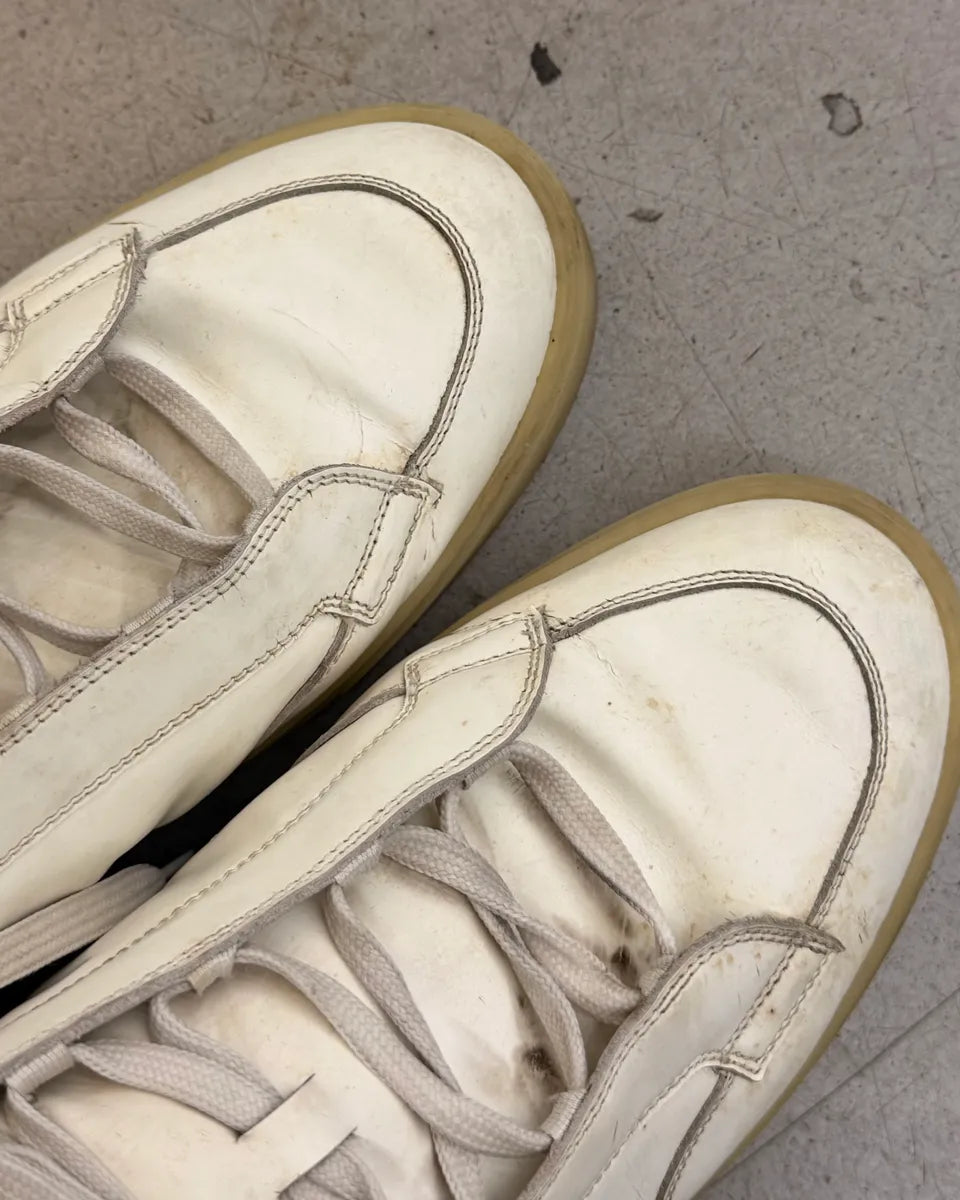 AW2007 Louis Vuitton White Leather High Sneakers rBikFTP 12