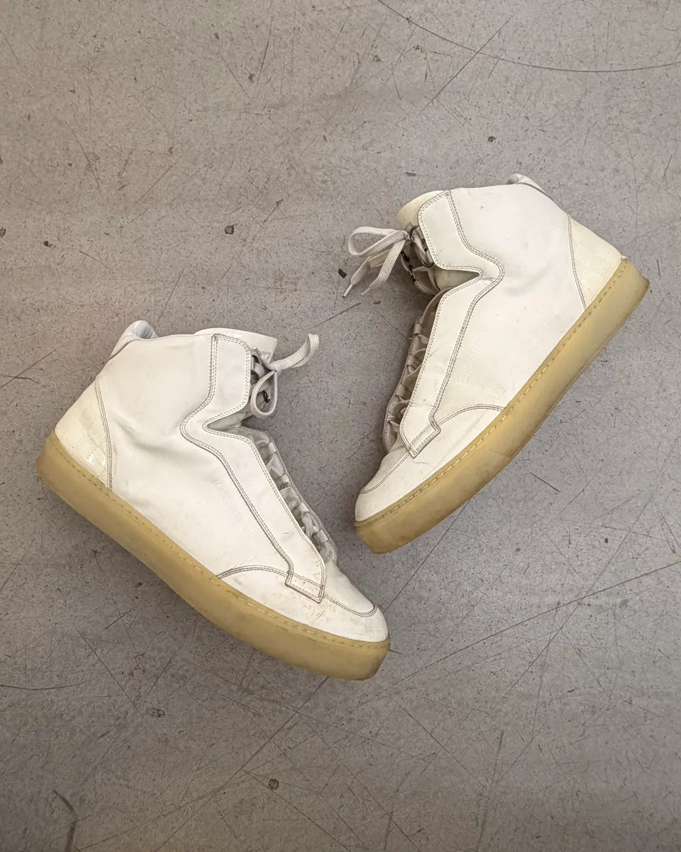 AW2007 Louis Vuitton White Leather High Sneakers rBikFTP 3
