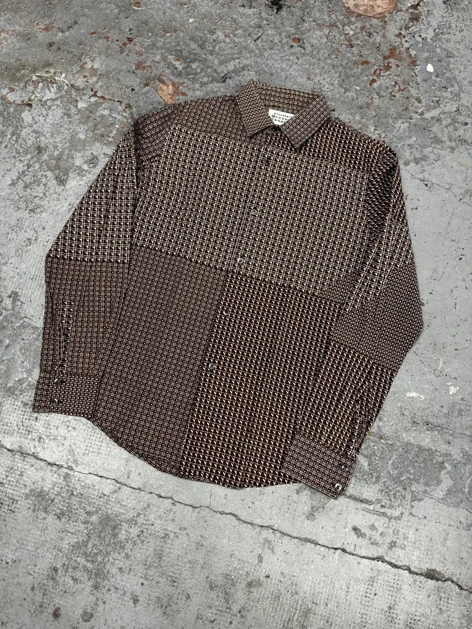 AW2007 Maison Martin Margiela Brown Checkered Shirt kNihHxa 2