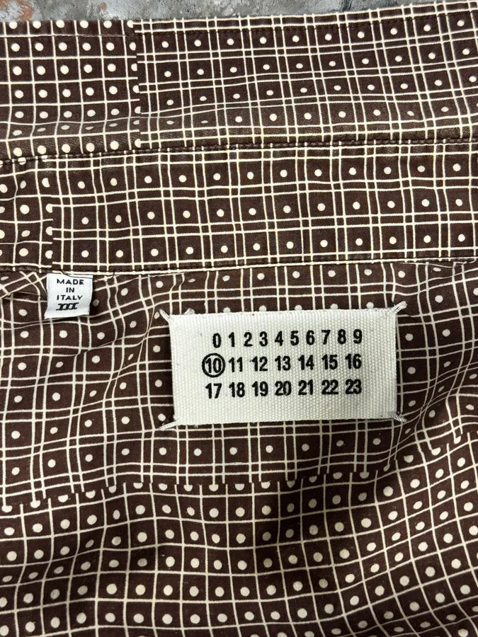 AW2007 Maison Martin Margiela Brown Checkered Shirt kNihHxa 8