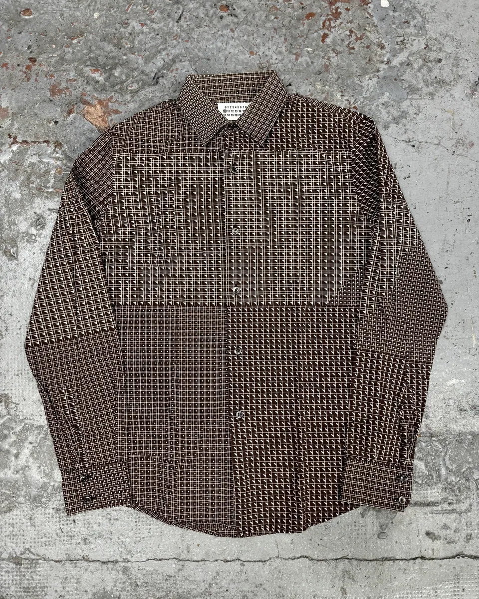 AW2007 Maison Martin Margiela Brown Checkered Shirt kNihHxa 0