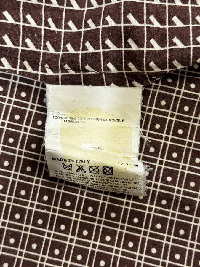 AW2007 Maison Martin Margiela Brown Checkered Shirt kNihHxa 9