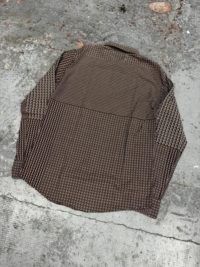 AW2007 Maison Martin Margiela Brown Checkered Shirt kNihHxa 5