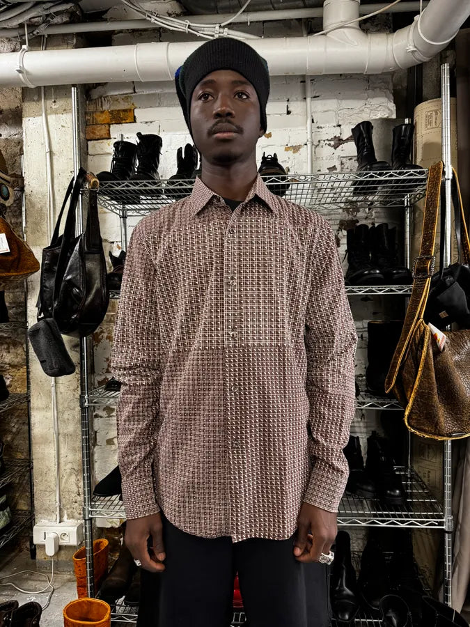 AW2007 Maison Martin Margiela Brown Checkered Shirt kNihHxa 1