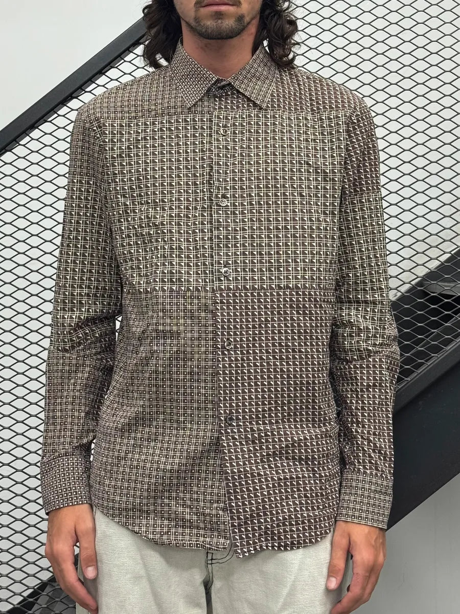 AW2007 Maison Martin Margiela Brown Geometrical Shirt  DvoEsMM 0