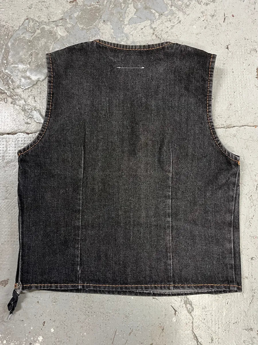AW2007 Maison Martin Margiela Grey Raw Denim Vest bceSrRI 5
