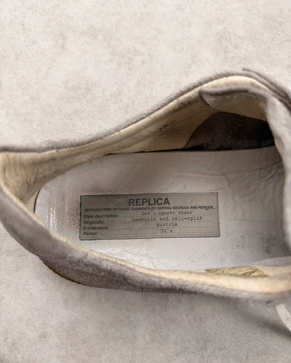 AW2007 Maison Martin Margiela Replica Grey Suede Leather Gats Sneakers VfENngn 7