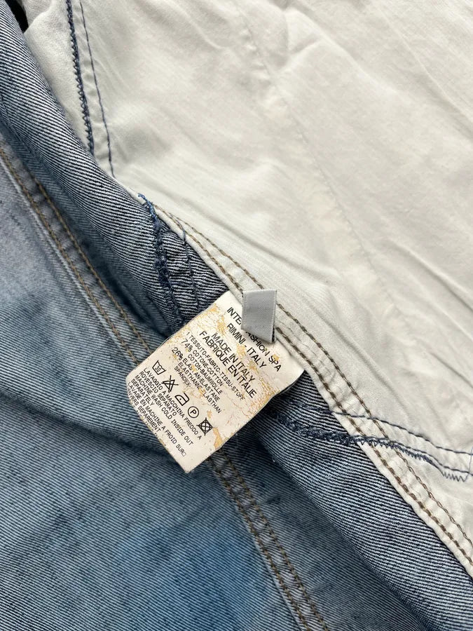 AW2007 Marithé + François Girbaud Embroidered Blue Denim Jacket KwohqfA 11
