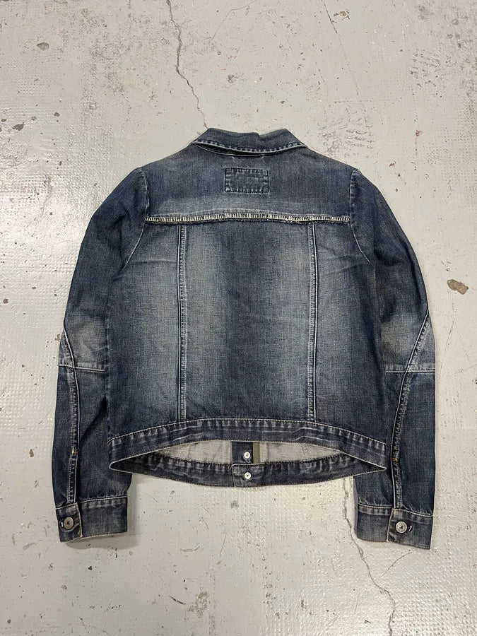 AW2007 Marithé + François Girbaud Patch Blue Denim Jacket LIRAKJK 3