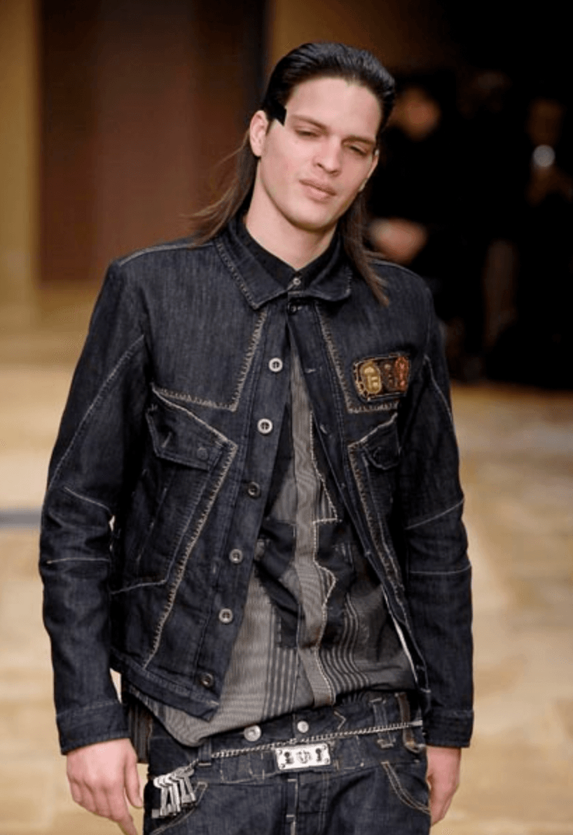 AW2007 Marithé + François Girbaud Patch Brut Denim Jacket SYqtIhI 1