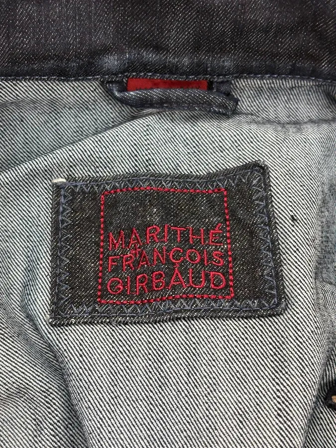 AW2007 Marithé + François Girbaud Dark Navy Brut Multi-Pocket Stitched Denim Jacket uurTcDs 10