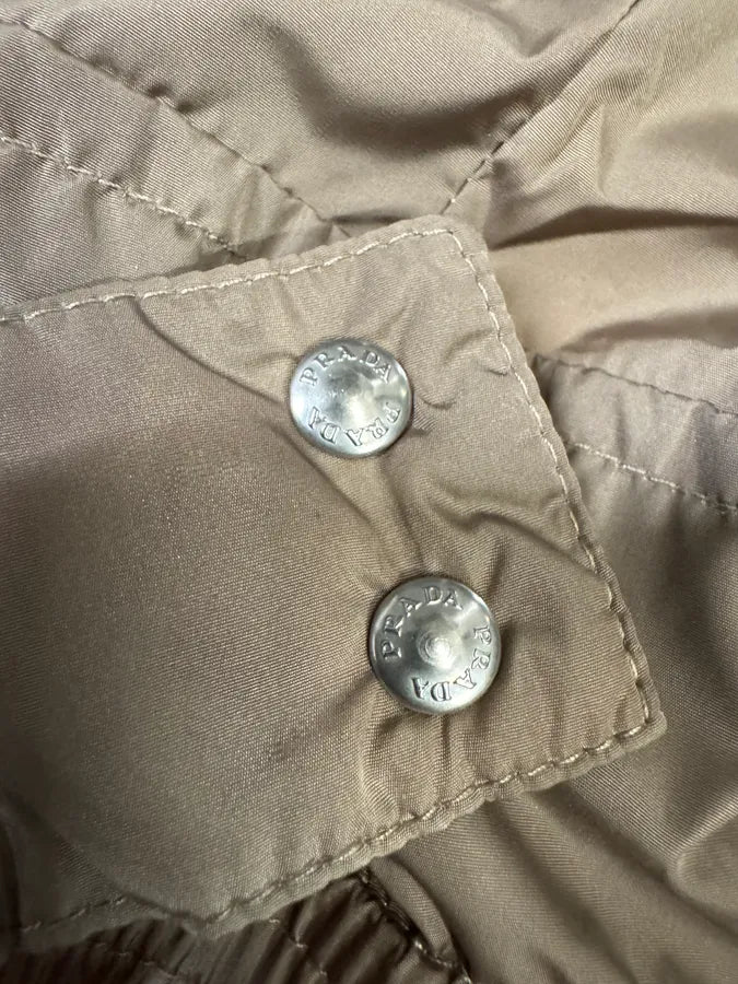 AW2007 Prada Beige Fur Collar Puffer Vest (M/L) eXEIpwy 11