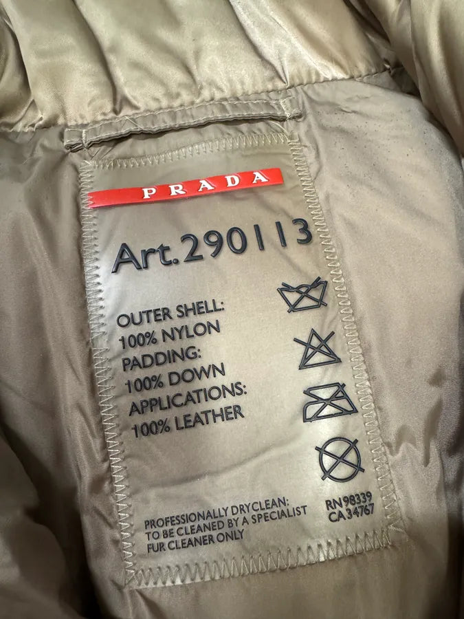 AW2007 Prada Beige Fur Collar Puffer Vest (M/L) eXEIpwy 6