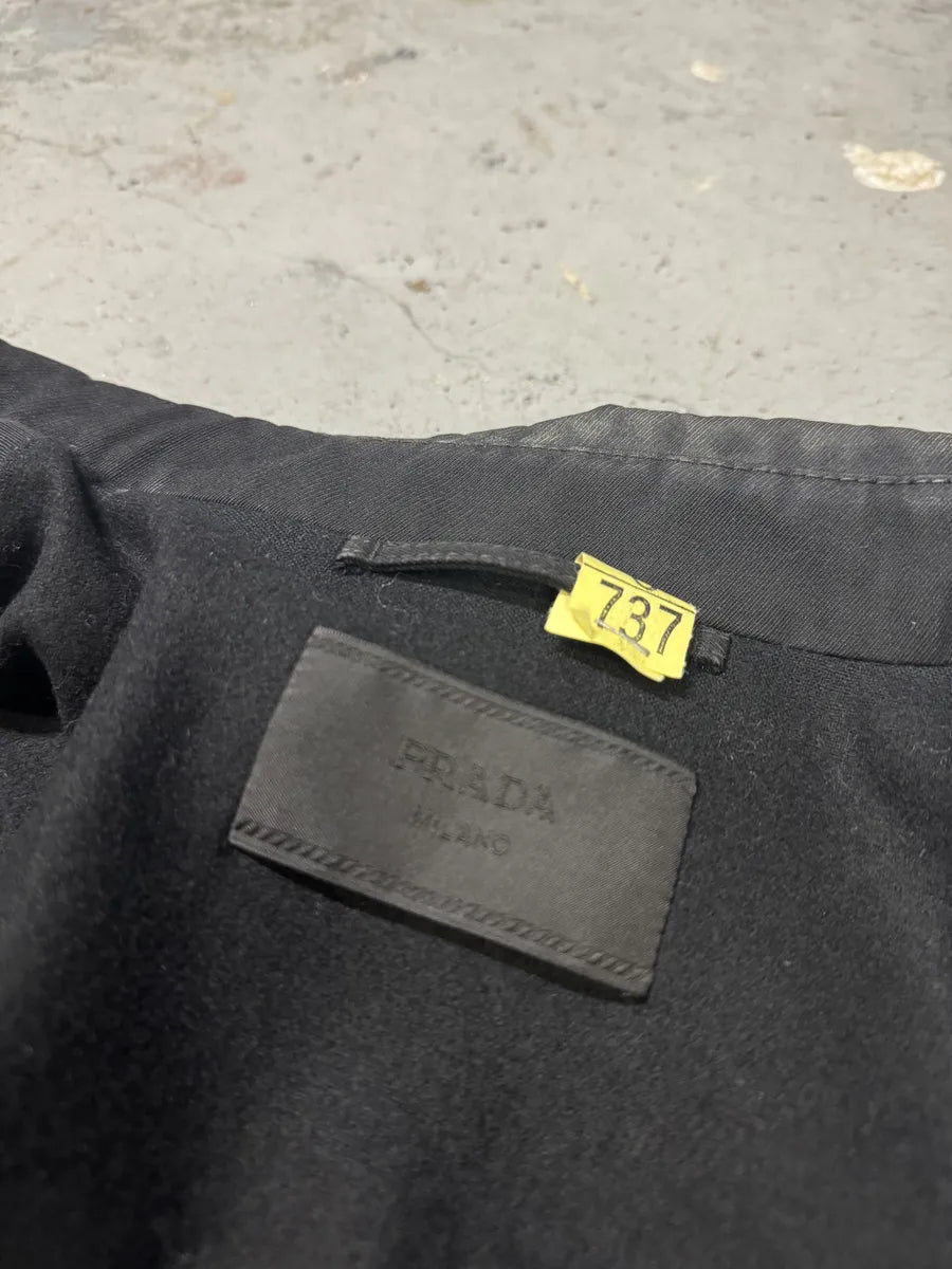 AW2007 Prada Black Imperial Trench Jacket JtPsLzD 9