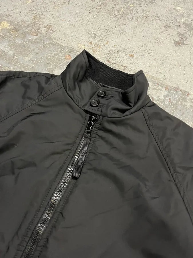 AW2007 Prada Black Linea Rossa Light Nylon Bomber Jacket cceXSbK 5